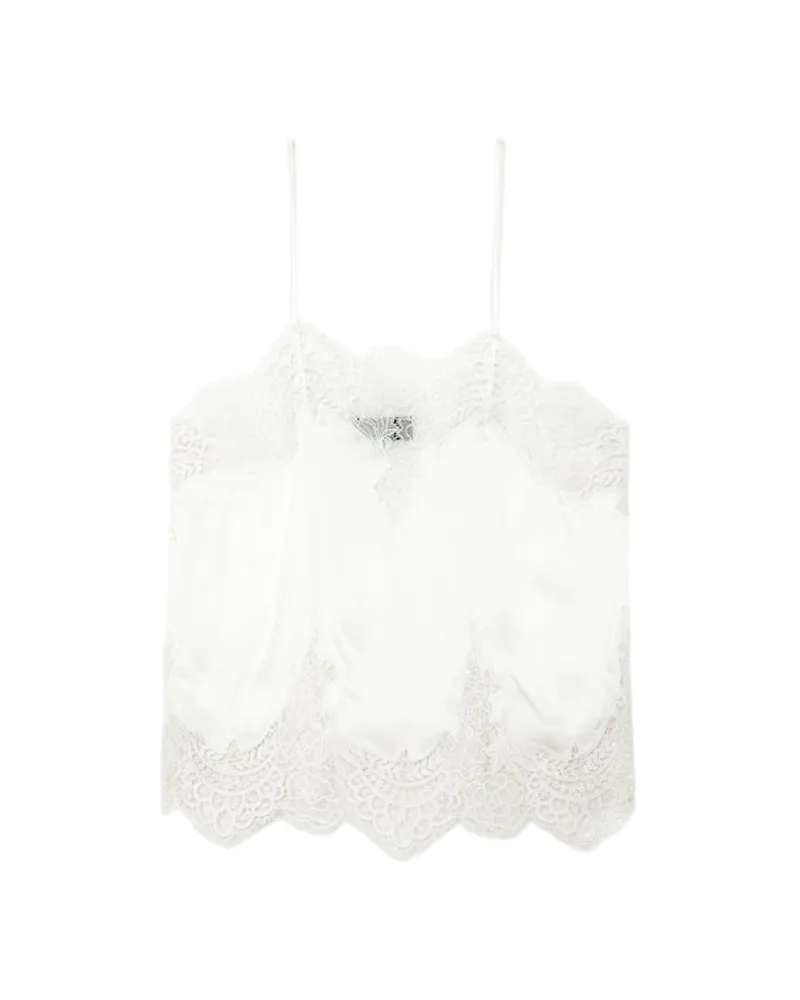 Zadig & Voltaire Calina Satin-Top Weiß
