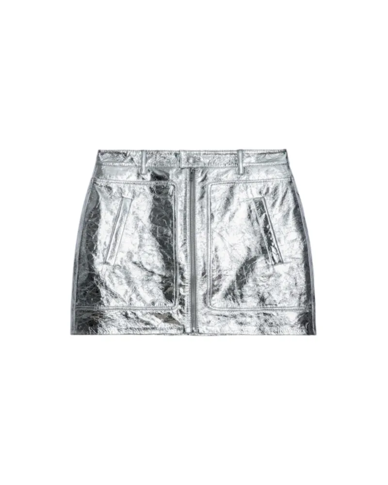 Zadig & Voltaire Lederrock John Silber