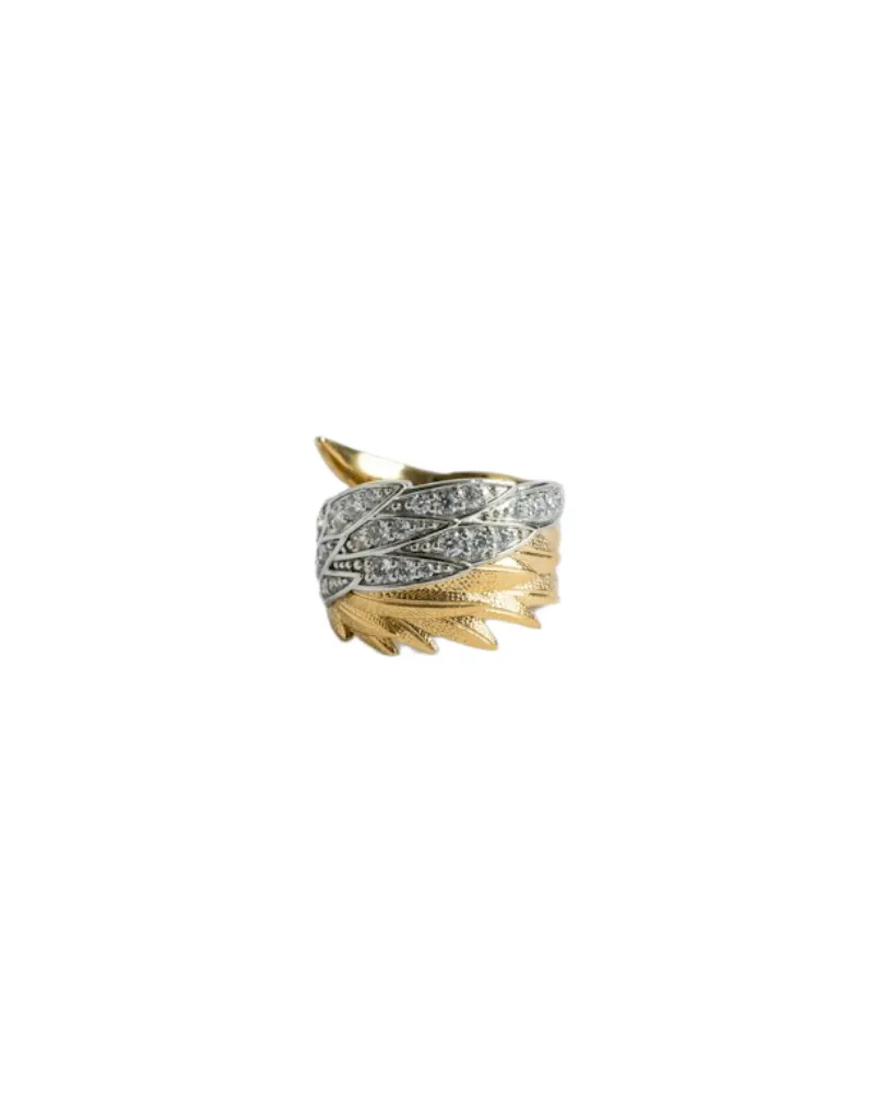Zadig & Voltaire Ring Rock Feather Gelb