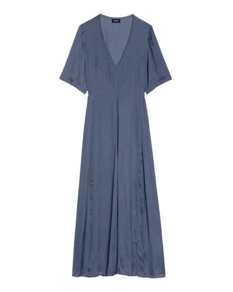 Zadig & Voltaire Kleid Rodalan Satin Blau