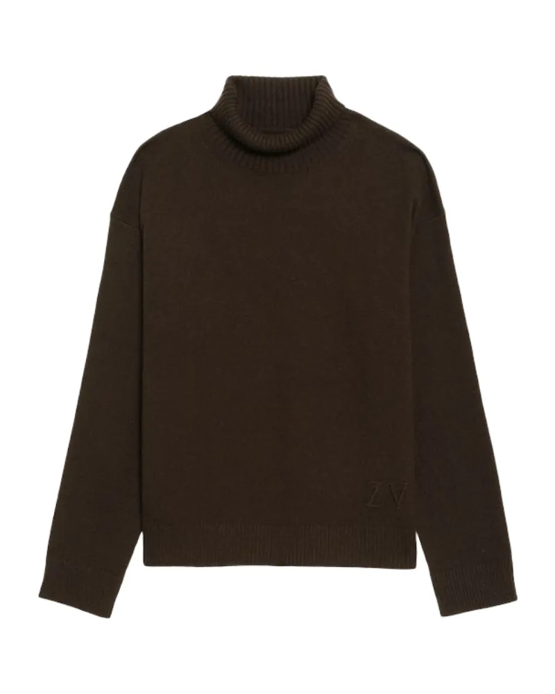Zadig & Voltaire Nalmo Pullover 100% Merinowolle Braun