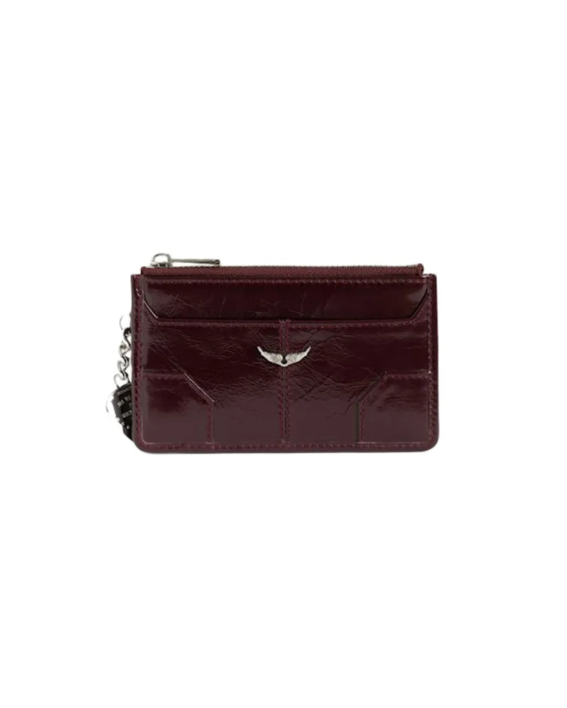 Zadig & Voltaire Sunny Card Kartenetui Vintage Patent Lila