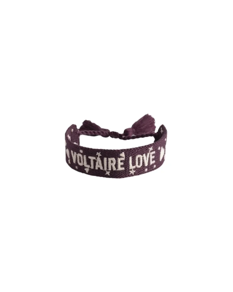 Zadig & Voltaire Armband Zadig Gewebt Voltaire Lila