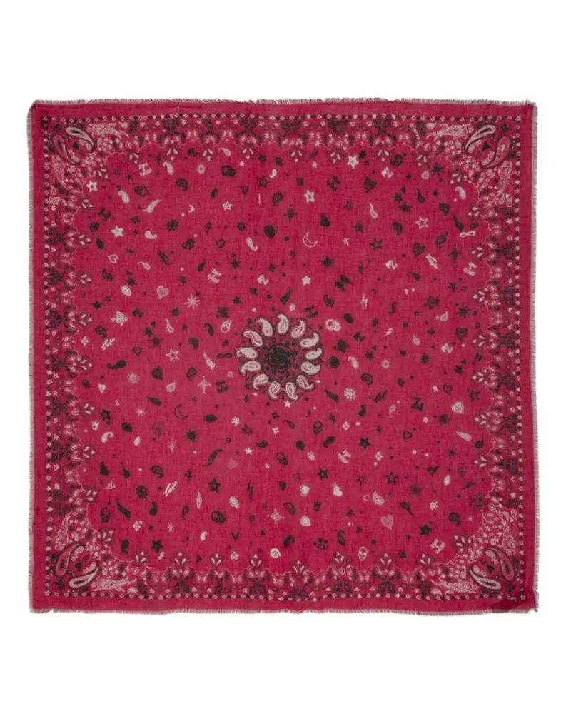 Zadig & Voltaire Schal Maddie Bandana 120 Rosa