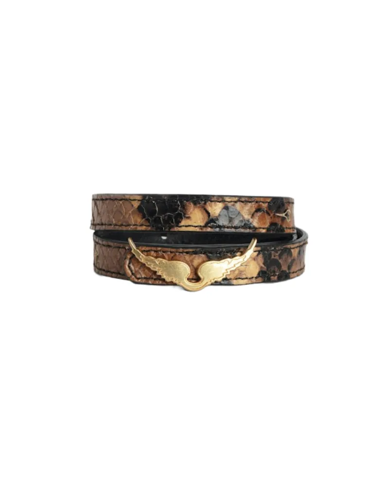 Zadig & Voltaire Armband Rock 100% Leder Braun