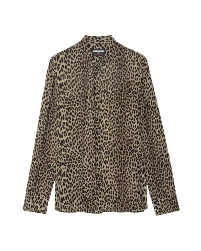 Zadig & Voltaire Hemd Tulba Satin Kaki