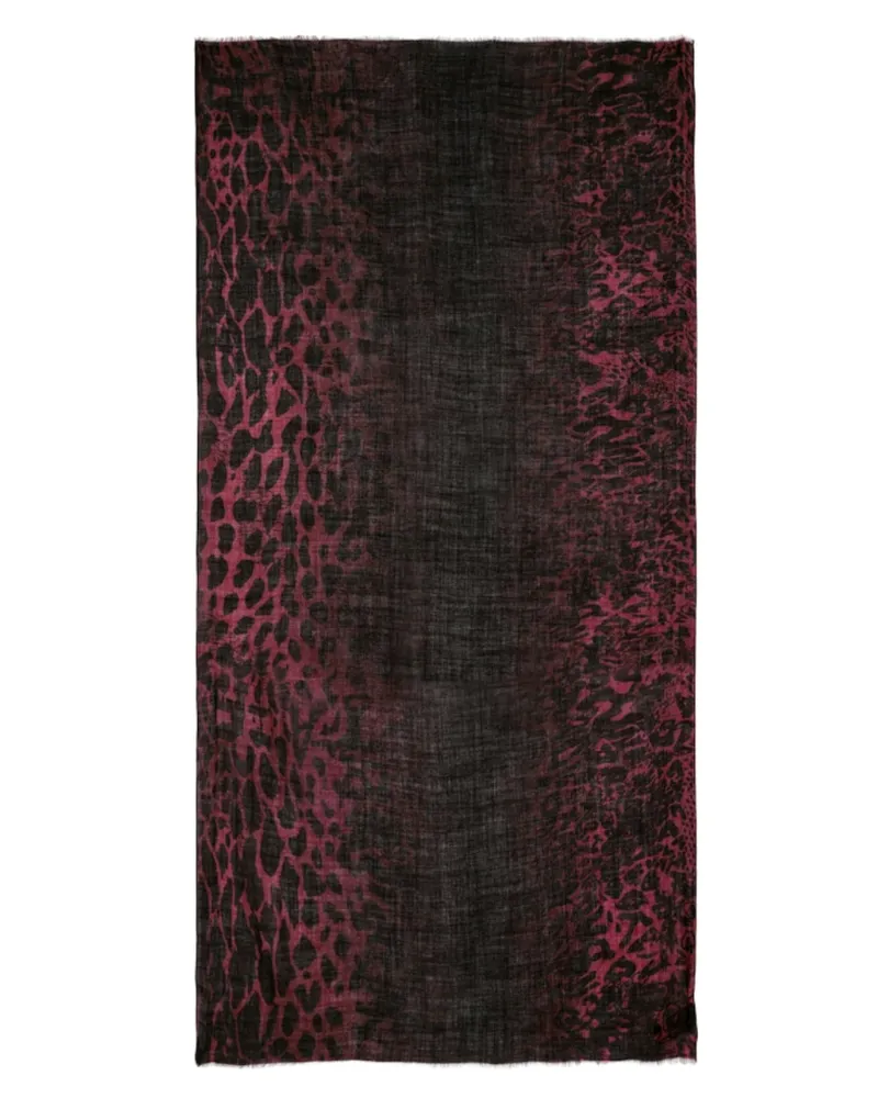 Zadig & Voltaire Judy Leopard Schal Rot