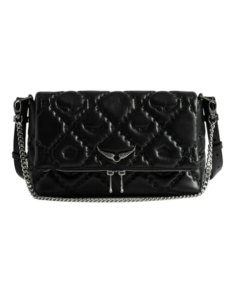 Zadig & Voltaire Tasche Rocky II Gesteppt Monogram Schwarz