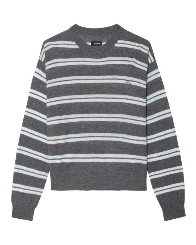 Zadig & Voltaire Pullover Swapy 100% Kaschmir Grau