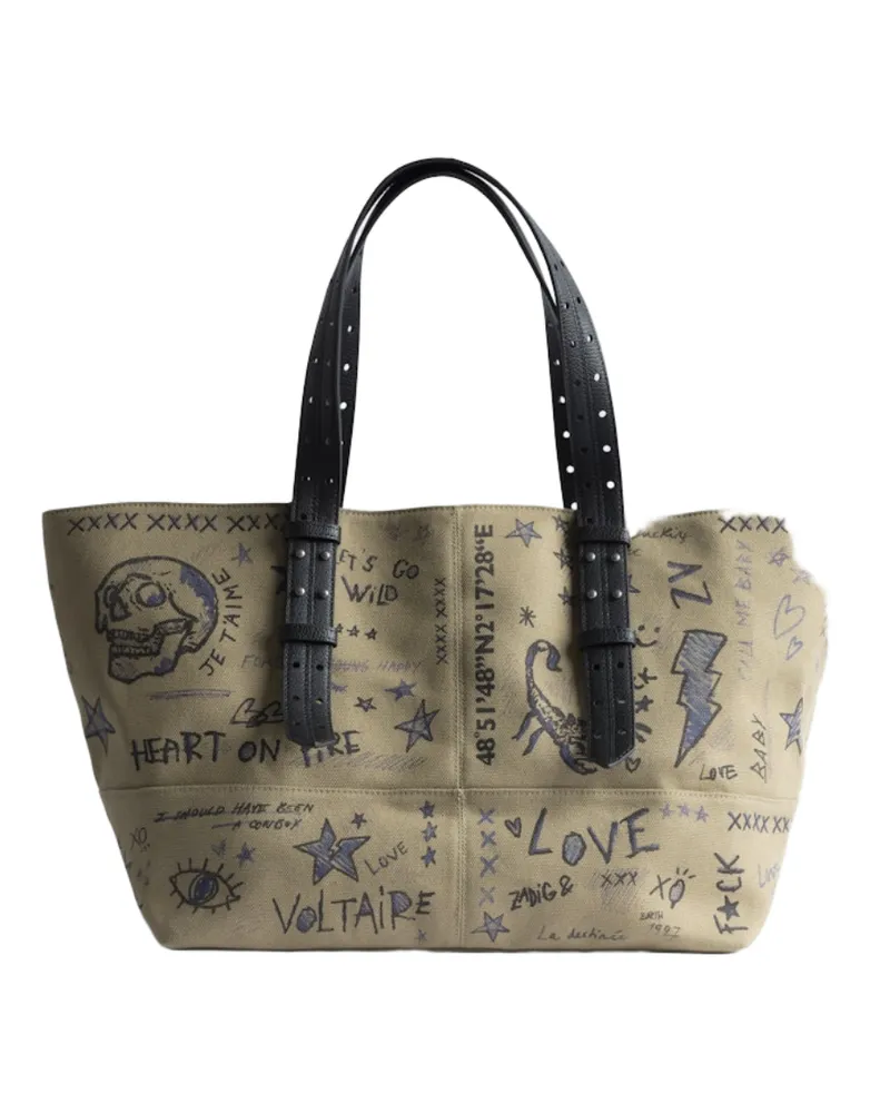 Zadig & Voltaire Z Camp Tote Tasche Grün