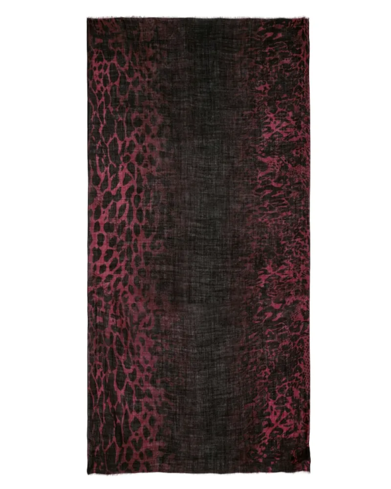 Zadig & Voltaire Judy Leopard Schal Rot