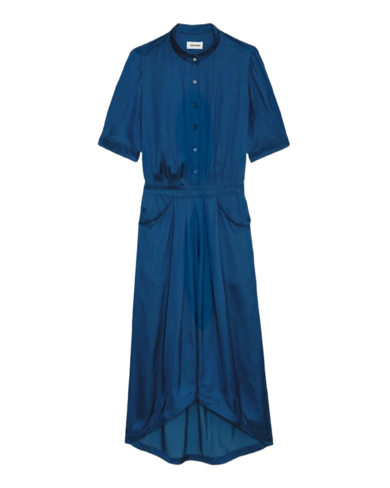 Zadig & Voltaire Kleid Rima Satin Blau