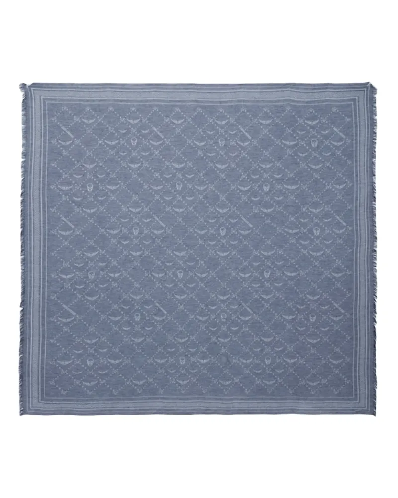 Zadig & Voltaire Schal Liz Denim Monogram 135 Blau