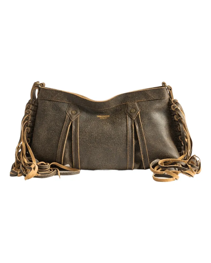 Zadig & Voltaire Tasche Sunny Moody Fringes Braun