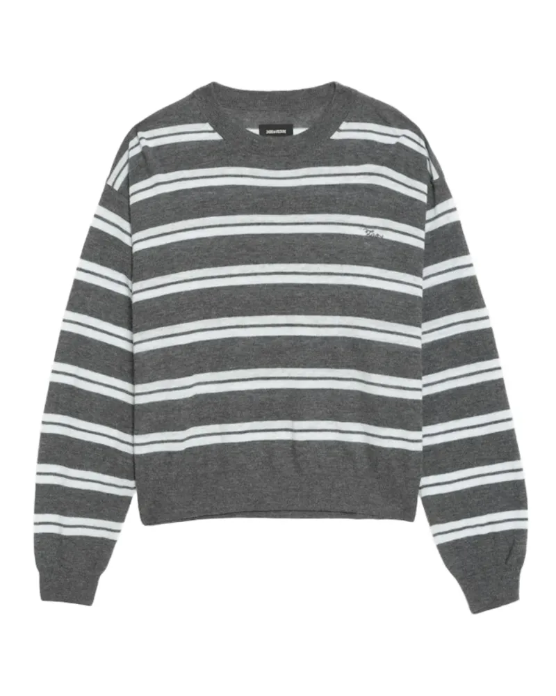 Zadig & Voltaire Swapy Pullover 100% Kaschmir Grau