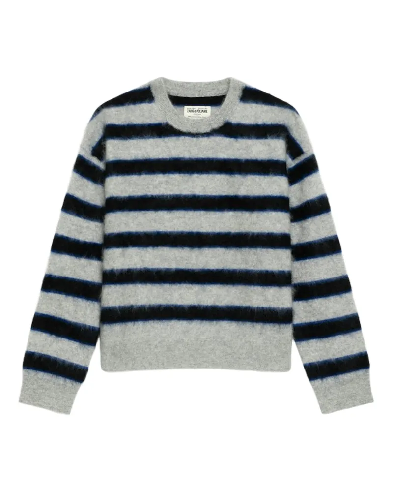 Zadig & Voltaire Markuz Pullover 100% Kaschmir Grau