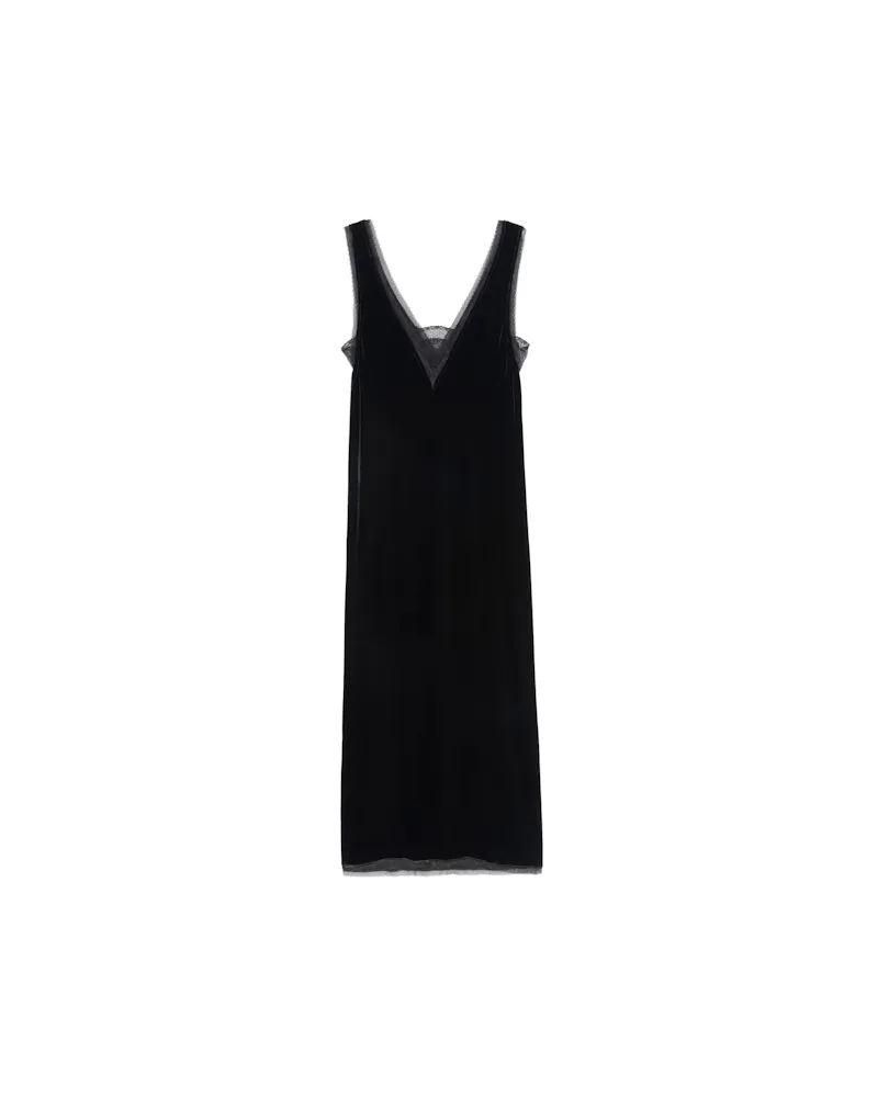 Zadig & Voltaire Kleid Renzo Samt Schwarz