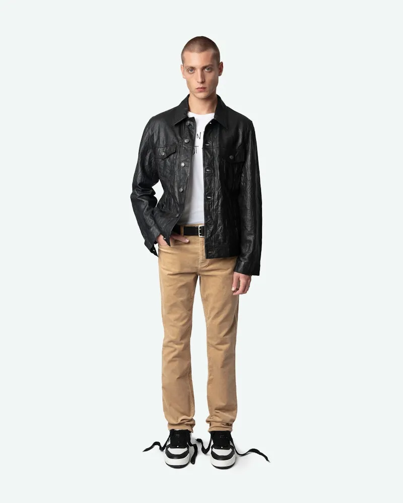 Zadig & Voltaire Hose Steeve Velours Erable