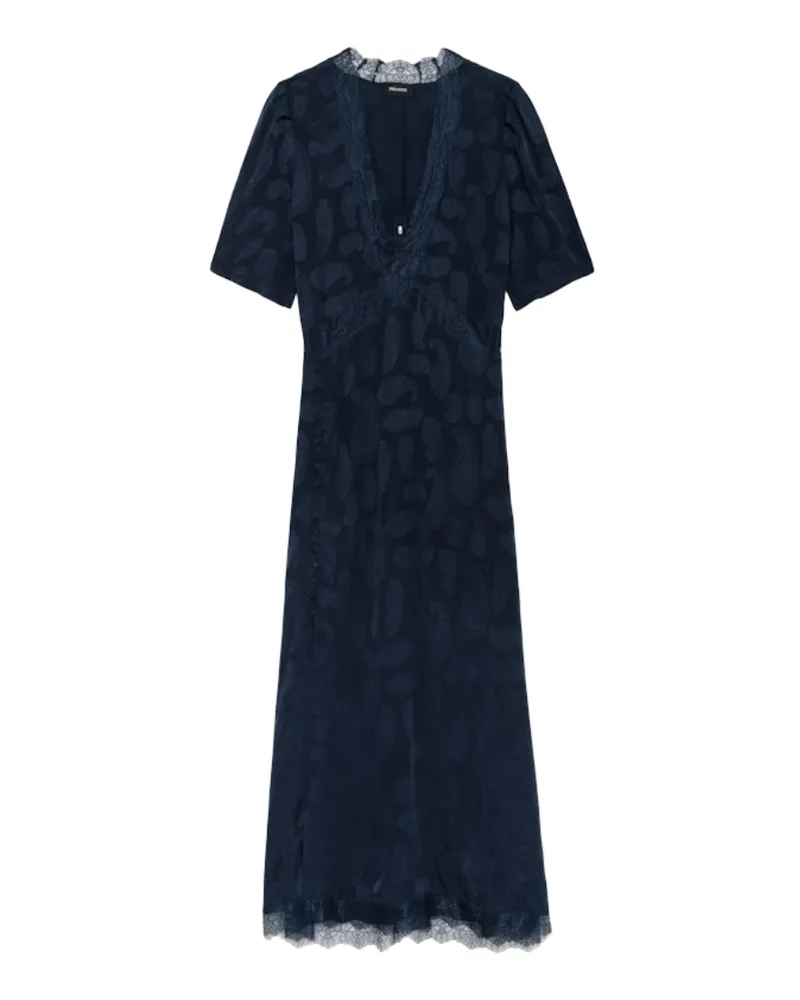 Zadig & Voltaire Kleid Redox 100% Seide Blau