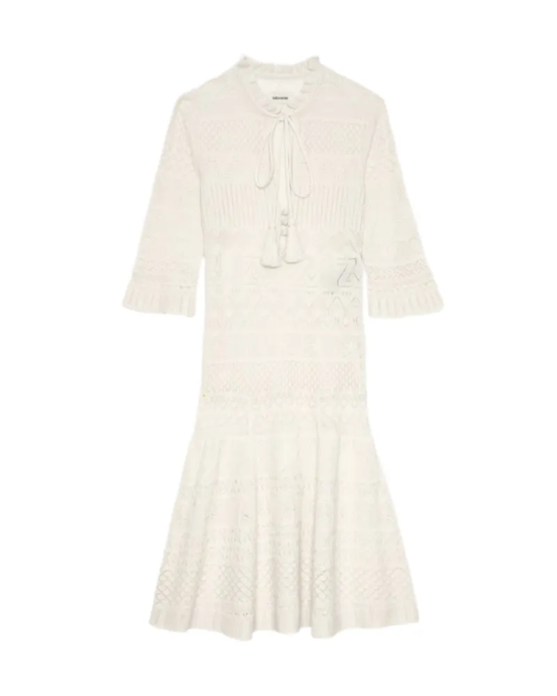 Zadig & Voltaire Kleid Memphisa Weiß