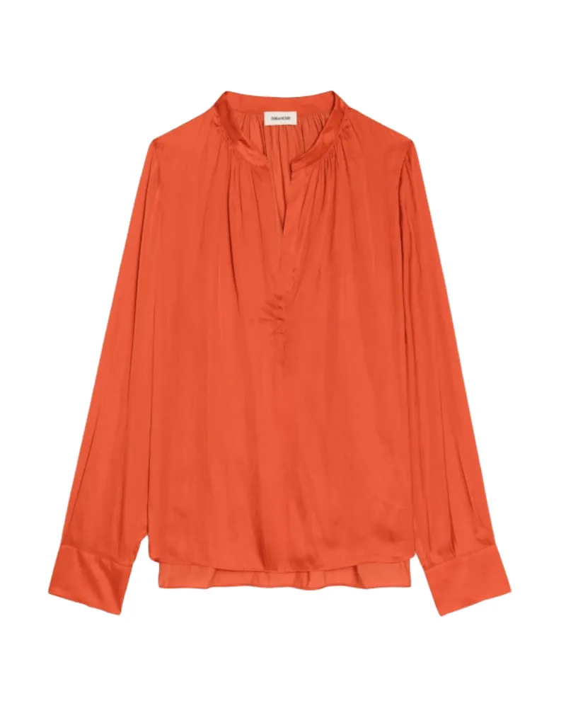 Zadig & Voltaire Bluse Tink Satin Orange
