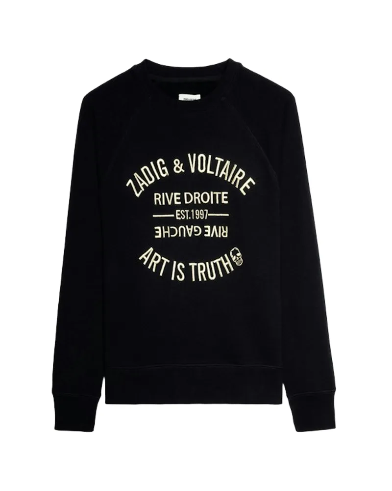 Zadig & Voltaire Sweatshirt Upper Blason Schwarz