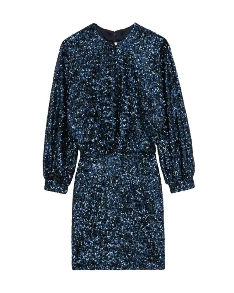 Zadig & Voltaire Kleid Rui Sequins Blau