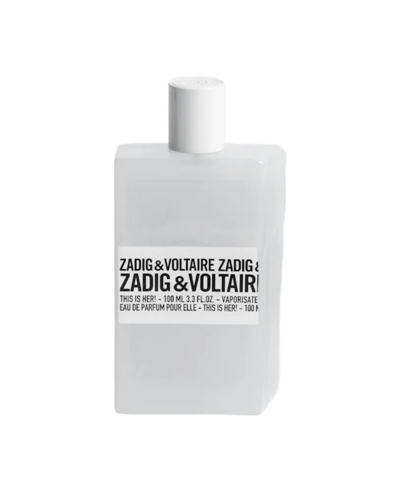 Zadig & Voltaire Parfum This Is Her! 100ML Weiß