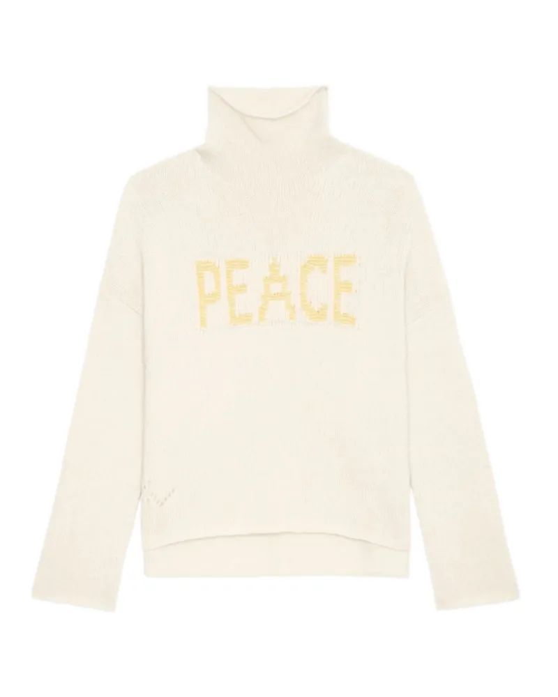 Zadig & Voltaire Pullover Almy 100% Merinowolle Beige