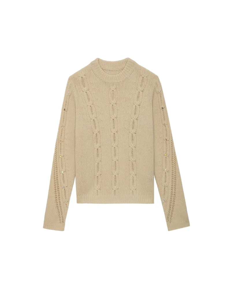 Zadig & Voltaire Pullover Morley 100% Merino-wolle Vanille