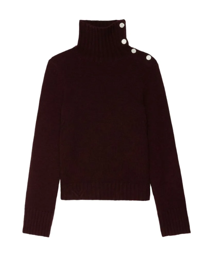 Zadig & Voltaire Pullover Nalma 100% Kaschmir Rot