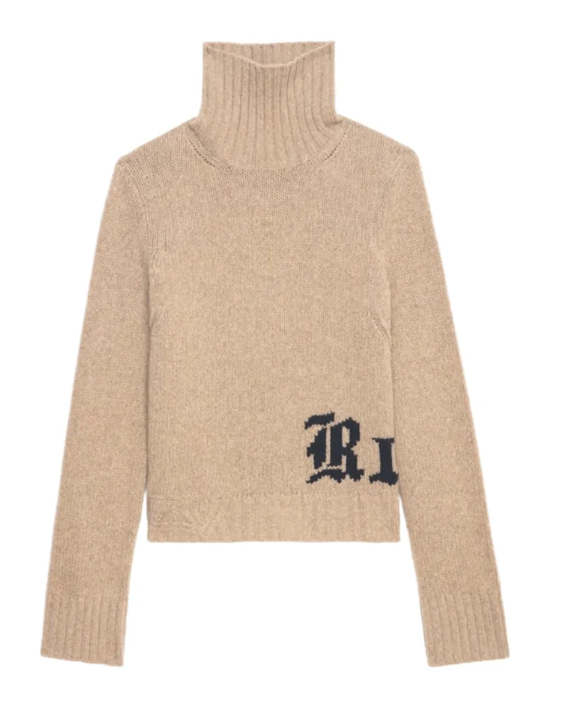 Zadig & Voltaire Pullover Nalma 100% Merinowolle Braun