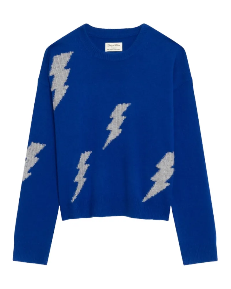 Zadig & Voltaire Markuz Pullover 100% Kaschmir Blau