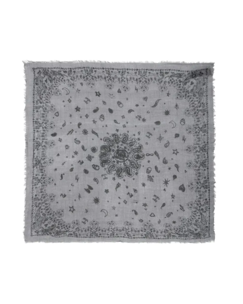 Zadig & Voltaire Schal Nuage Bandana 90 Grau
