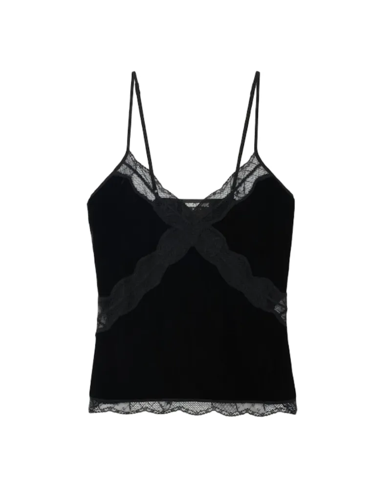 Zadig & Voltaire Caraco Cishi Samt Schwarz