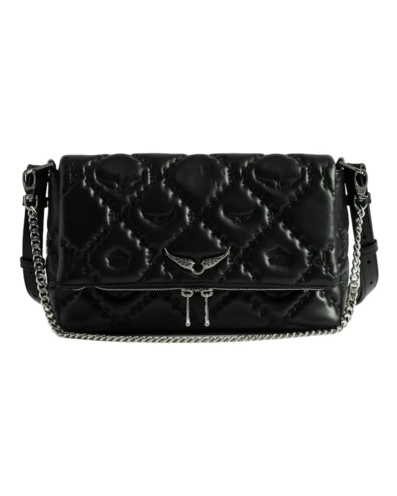 Zadig & Voltaire Tasche Rocky II Gesteppt Monogram Schwarz