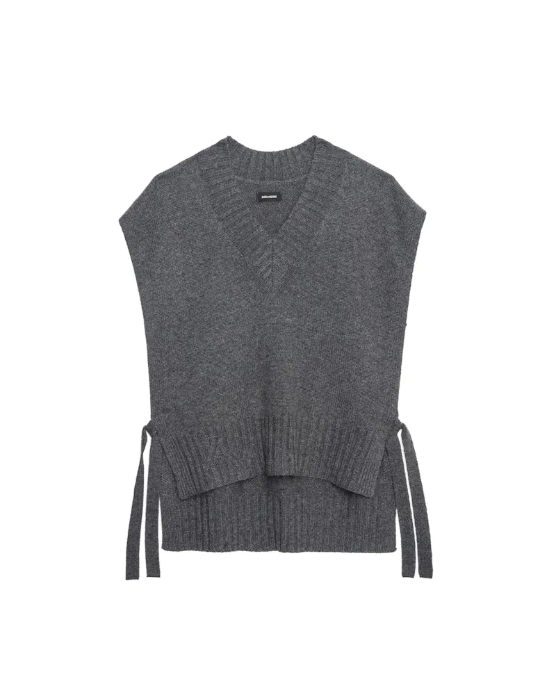 Zadig & Voltaire Pullover Maddy 100% Kaschmir Anthracite