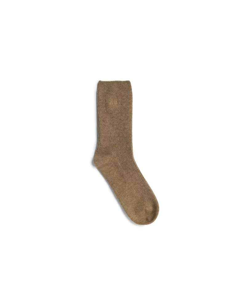 Zadig & Voltaire Socken Nacky 100% Kaschmir Cognac