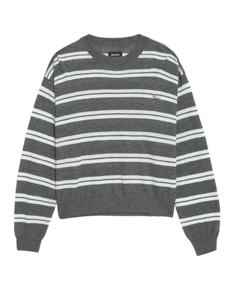 Zadig & Voltaire Swapy Pullover 100% Kaschmir Grau