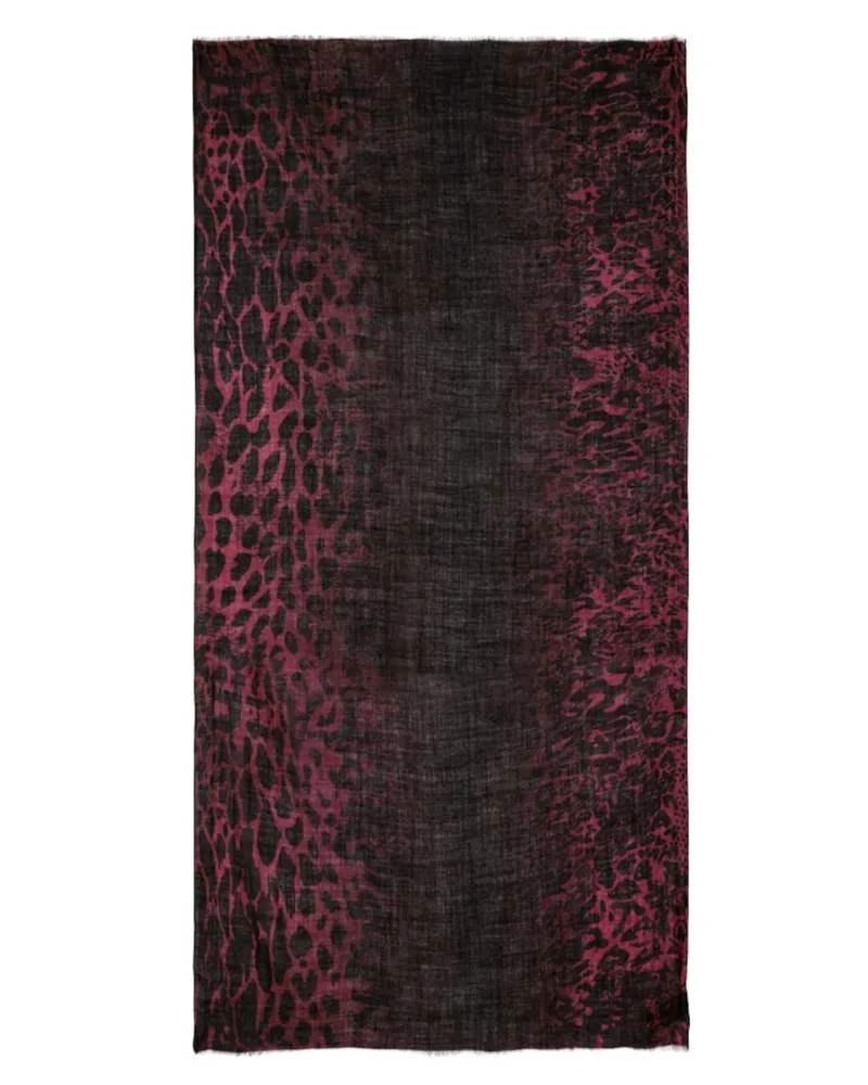 Zadig & Voltaire Judy Leopard Schal Rot