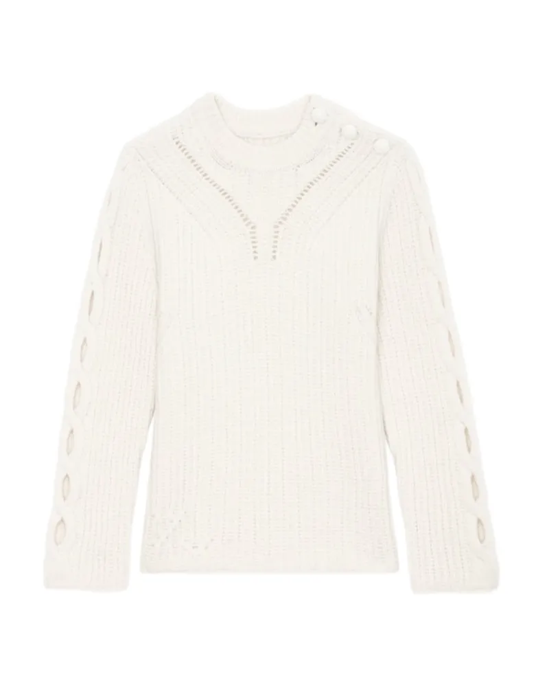 Zadig & Voltaire Pullover Sulky 100% Merinowolle Beige