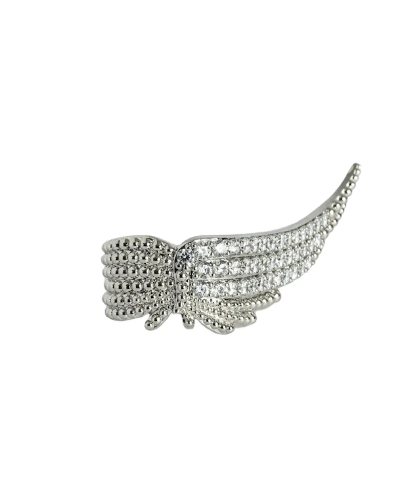 Zadig & Voltaire Ring Rock Spread Your Wings Grau
