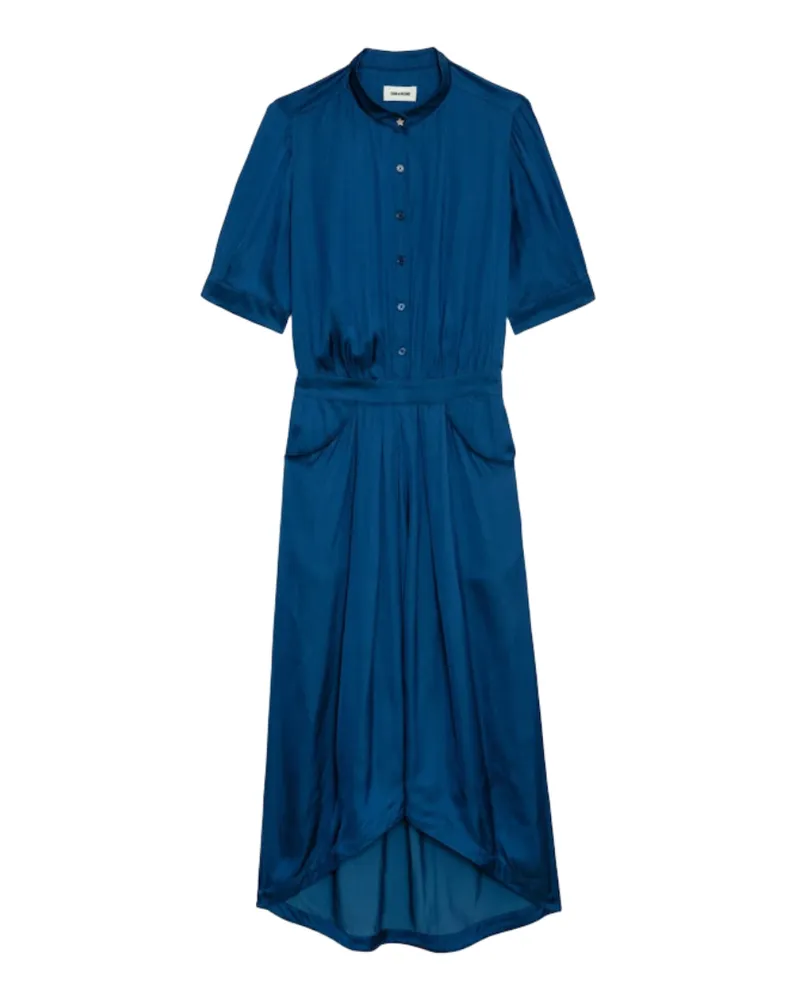Zadig & Voltaire Kleid Rima Satin Blau