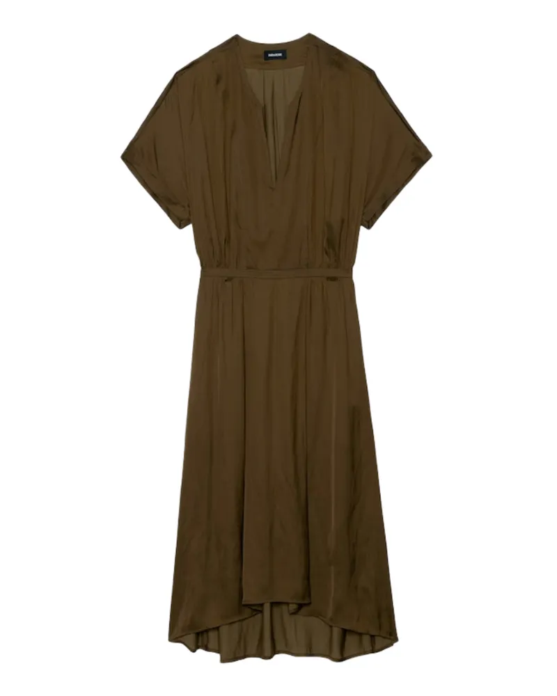 Zadig & Voltaire Kleid Riaz Satin Grün