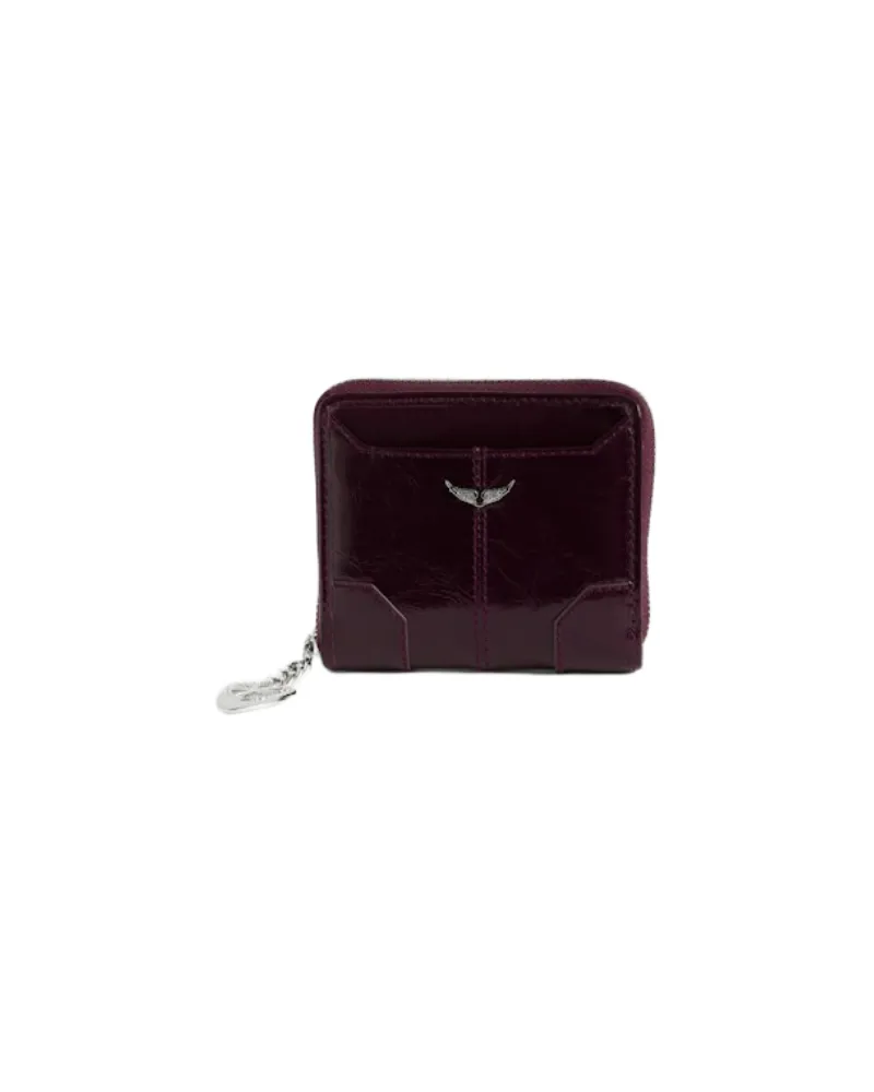 Zadig & Voltaire Sunny Mini Vintage Patent Geldbörse Lila