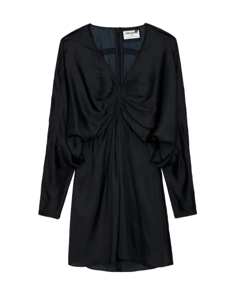 Zadig & Voltaire Kleid Rooth Satin Schwarz