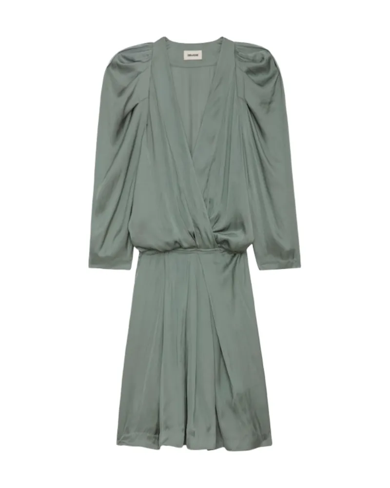 Zadig & Voltaire Kleid Ruz Satin Grau