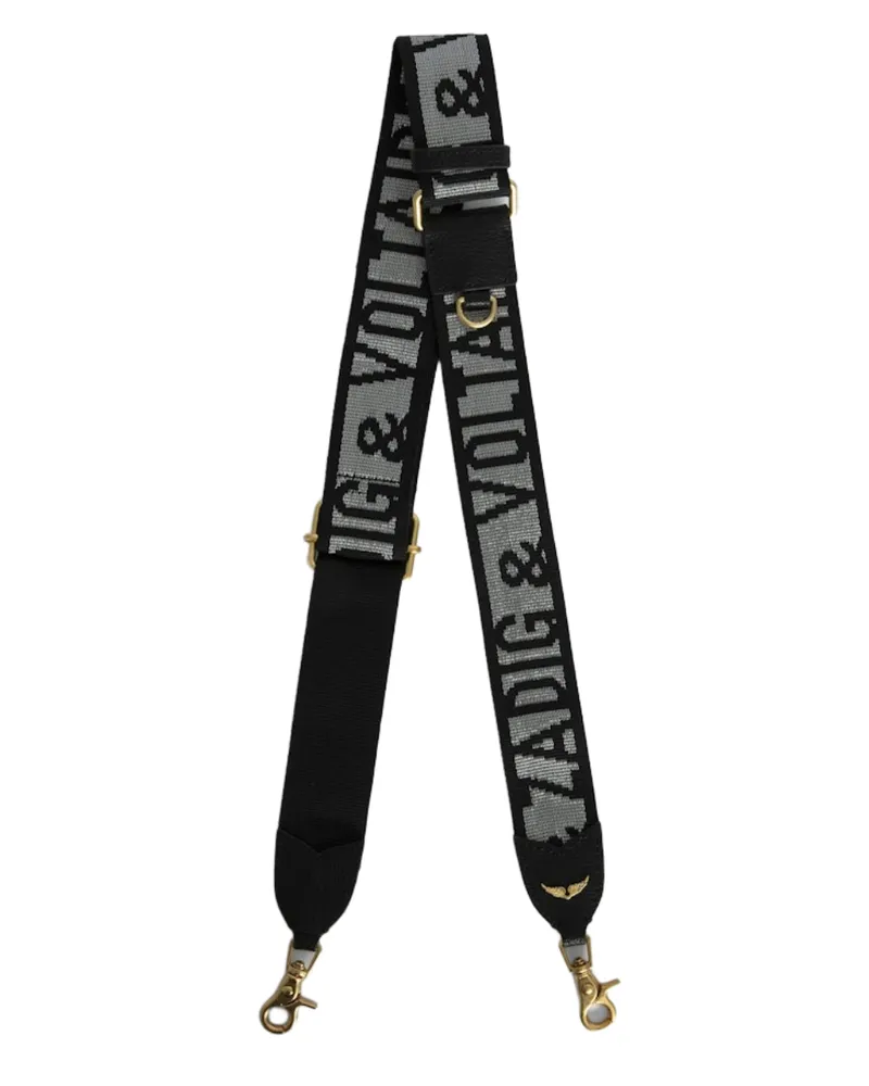 Zadig & Voltaire Zadig Glitter Schulterriemen Grau