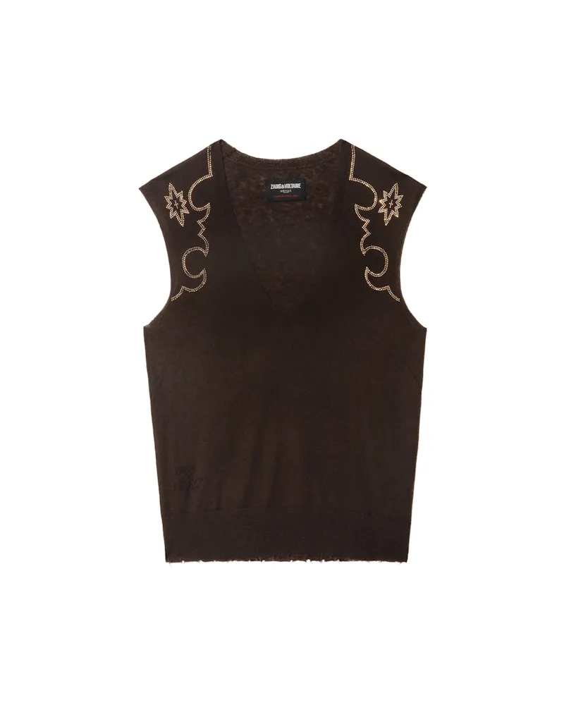 Zadig & Voltaire Pullover Vicky 100% Kaschmir Dark
