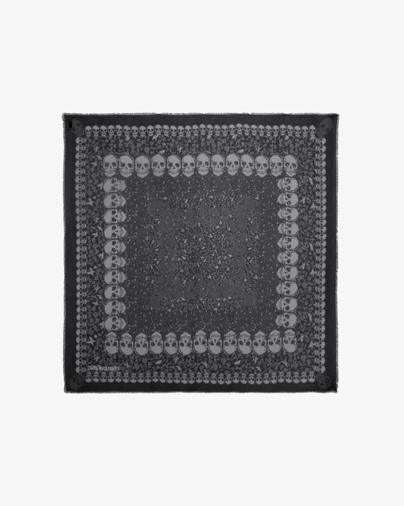 Zadig & Voltaire Schal Kerry Garden 135 Schwarz